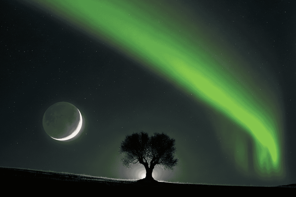 A peaceful night sky representing good dreams